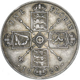 1920 Florin - George V British Silver Coin - Nice