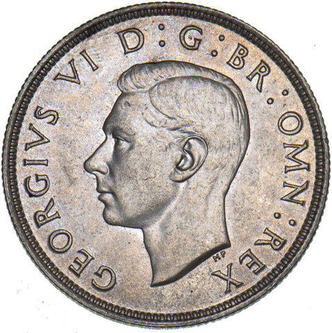 1937 Florin - George VI British Silver Coin - Superb