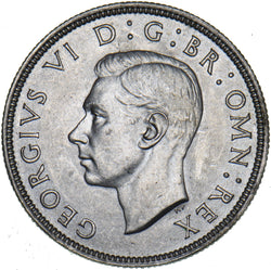 1944 Florin - George VI British Silver Coin - Superb
