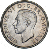 1945 Florin - George VI British Silver Coin - Superb