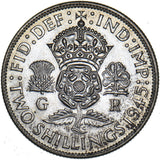 1945 Florin - George VI British Silver Coin - Very Nice