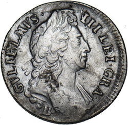 1696 B Shilling (Association Shipwreck) - William III British Silver Coin