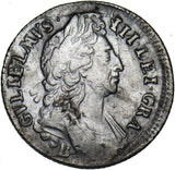 1696 B Shilling (Association Shipwreck) - William III British Silver Coin