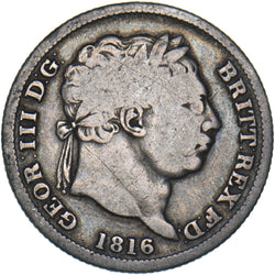 1816 Shilling - George III British Silver Coin