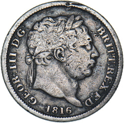 1816 Shilling - George III British Silver Coin