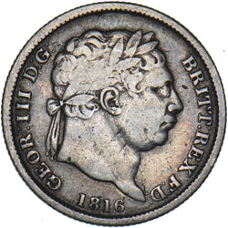 1816 Shilling - George III British Silver Coin