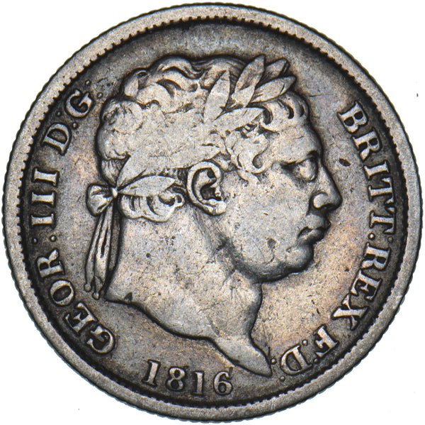 1816 Shilling - George III British Silver Coin
