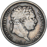 1816 Shilling - George III British Silver Coin