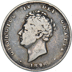 1826 Shilling - George IV British Silver Coin
