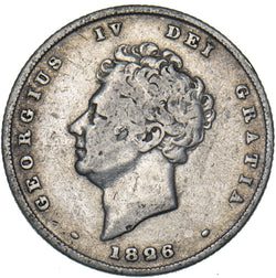 1826 Shilling - George IV British Silver Coin