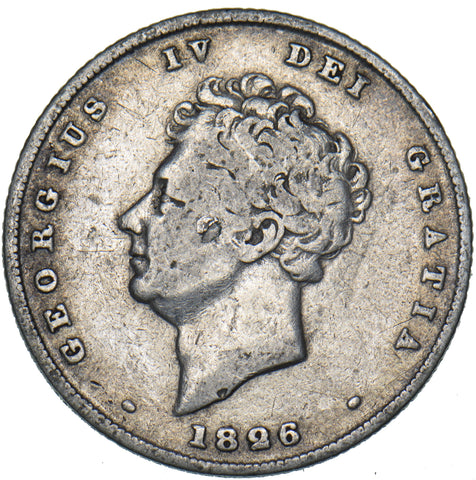 1826 Shilling - George IV British Silver Coin
