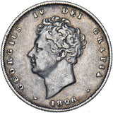 1826 Shilling - George IV British Silver Coin - Nice