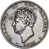 1826 Shilling - George IV British Silver Coin - Nice