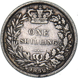 1852 Shilling - Victoria British Silver Coin