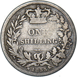 1855 Shilling - Victoria British Silver Coin