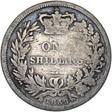 1856 Shilling - Victoria British Silver Coin