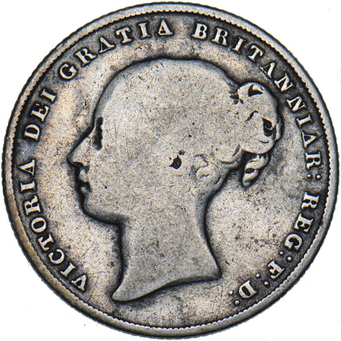 1857 Shilling - Victoria British Silver Coin