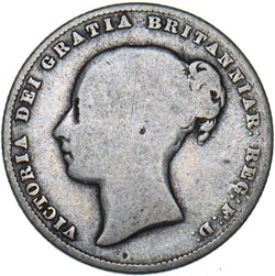 1859 Shilling - Victoria British Silver Coin