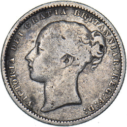 1869 Shilling (Die no. 12) - Victoria British Silver Coin