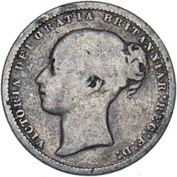 1872 Shilling (Die no. 52) - Victoria British Silver Coin