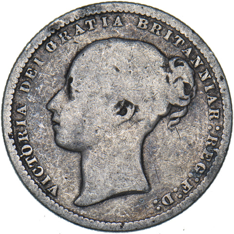 1872 Shilling (Die no. 52) - Victoria British Silver Coin