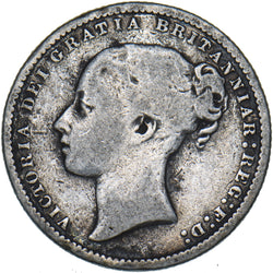 1876 Shilling (Die no. 26) - Victoria British Silver Coin