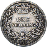1877 Shilling (Die no. 9) - Victoria British Silver Coin