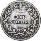 1879 Shilling - Victoria British Silver Coin