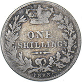 1883 Shilling - Victoria British Silver Coin