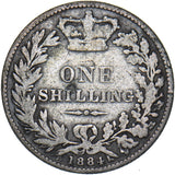 1884 Shilling - Victoria British Silver Coin