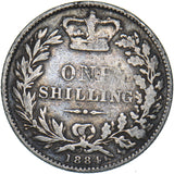 1884 Shilling - Victoria British Silver Coin