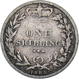 1885 Shilling - Victoria British Silver Coin