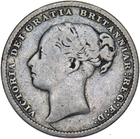 1885 Shilling - Victoria British Silver Coin