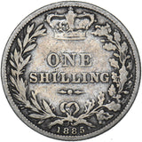 1885 Shilling - Victoria British Silver Coin