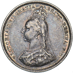 1887 Shilling - Victoria British Silver Coin - Nice