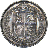 1887 Shilling - Victoria British Silver Coin - Nice