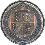 1887 Shilling - Victoria British Silver Coin - Superb
