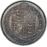1887 Shilling - Victoria British Silver Coin - Superb