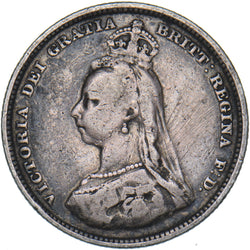 1888 Shilling - Victoria British Silver Coin