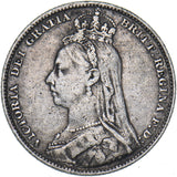 1891 Shilling - Victoria British Silver Coin