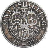 1899 Shilling - Victoria British Silver Coin