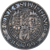 1899 Shilling - Victoria British Silver Coin