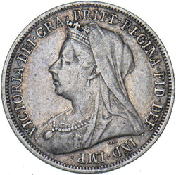 1901 Shilling - Victoria British Silver Coin - Nice
