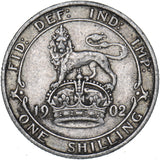 1902 Shilling - Edward VII British Silver Coin
