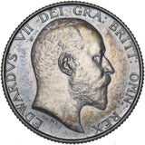 1902 Matt Proof Shilling - Edward VII British Silver Coin - Superb