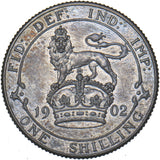 1902 Matt Proof Shilling - Edward VII British Silver Coin - Superb