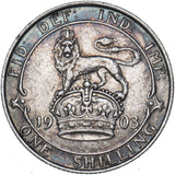 1903 Shilling - Edward VII British Silver Coin - Nice