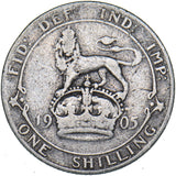 1905 Shilling - Edward VII British Silver Coin