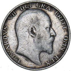 1907 Shilling - Edward VII British Silver Coin