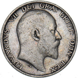 1907 Shilling - Edward VII British Silver Coin